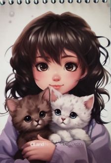 ‌دفتریادداشت 8*12 استیکر‌دار سری کیتی رز (الند)