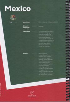دفتر فنری 160 برگ طرح پرچم (دموت) - Mexico