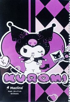 دفتر 60 برگ سیمی مجلد (مازلاین) - کرومی مشکی