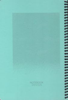 دفتر فلزی 100 برگ طرح 3D (دموت) - سبزآبی