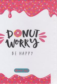 دفتر یادداشت 100 برگ جلدسخت 15*11 سیم از بغل میکرو (دونات)