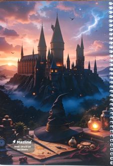 دفتر 100 برگ سیمی (مازلاین) قلعه جادوگر