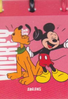 دفترچه یادداشت کوچک دکمه‌ای (آبرنگ) میکی موس