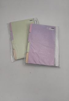 یدک دفتر کلاسوری 20 حلقه شطرنجی برگ سری کیوت پالت (سبز)