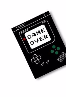 دفتر یادداشت نقطه‌ای RETRO (طرح GAME OVER، کد 964)