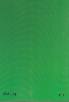 دفتر 100 برگ وزیری ته چسب طرح الوان میکرو (سبز)