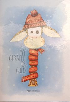 دفتر‌نقاشی 80 برگ رحلی جلد‌سخت سیم‌از‌بغل (پیل) زرافه