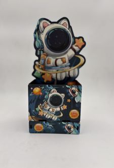 جاقلمی چوبی کشودار (دکمه) - مشکی