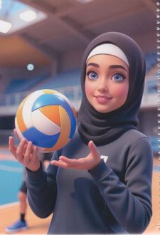 دفتر 50 برگ تک‌خط گلاسه بچه‌های ایران (هدهد) - والیبالیست