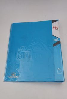 کلاسور 4 حلقه A4 الوان سوپربایند (آبی کمرنگ)