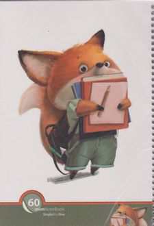 دفتر 60 برگ جلد سیمی فانتزی (میم) روباه