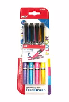 بلیستر 4 عددی هایلایتر 4MM و 1MM چهار رنگ ویژن (MP)