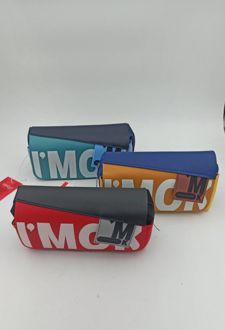 جامدادی تک زیپ جیبدار چرمی وحدت - (زرد)