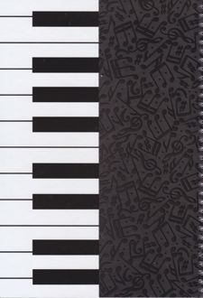 دفتر نت 50 برگ سیمی جلدسخت (لانگو) پیانو