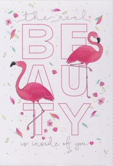 دفتر 100 برگ School رحلی جلدسخت (لانگو) فلامینگو سفید