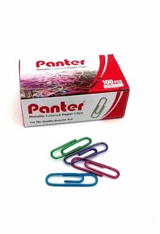 گیره کاغذ 100عددی متالیک 28MM (پنتر)
