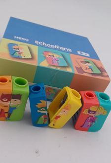 تراش دو سوراخ قهرمان اسکول فنز - (قرمز سبز)