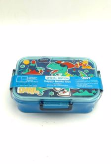 ظرف‌غذا تک طبقه 1200 میل مستطیل سه‌خانه فانتزی وست - (دایناسور)