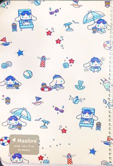 دفتر 60 برگ سیمی مجلد (مازلاین) - کرومی سفید