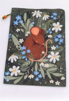 کاور کتاب مخملی سایز 23*6 (انار چاپ) موش