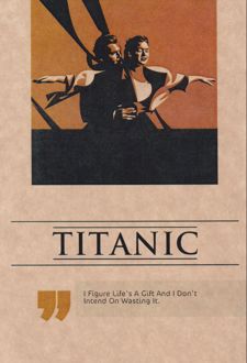 دفتر 80 برگ رقعی جلدکرافت گذران سینمایی (Dash note) تایتانیک