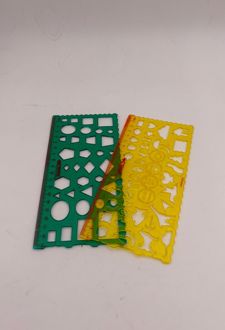 شابلون دوقلو دوتکه ژله‌ای کنکو - (زرد - سبز)