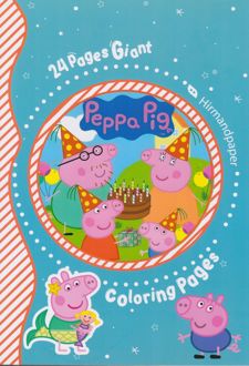 دفتر رنگ‌آمیزی کودکان A4 استیکردار پپاپیگ (هیرمند)