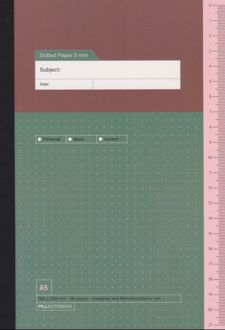 دفتر 48 برگ نقطه‌ای سری پراجکت (پیل) سبز پررنگ