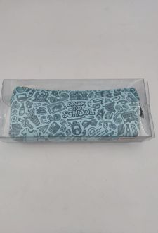 جامدادی تک‌زیپ طرح فرمول دوریس (آبی back to school )