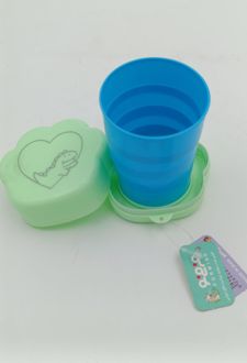 لیوان سفری تاشو (فرمی نو) صدفی سبز