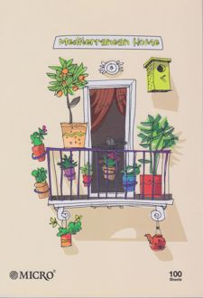 دفتر 100 برگ وزیری ته‌چسب طرح مناظر میکرو (تراس)