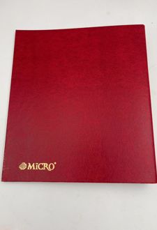 کلاسور 2 حلقه A4 میکرو ( چرم قرمز)