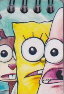 دفتر 6*4 جلد‌چوبی کوچک (دکمه)