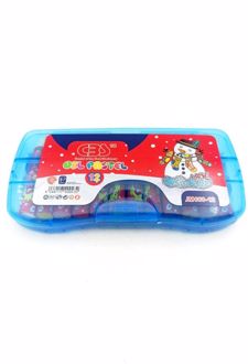 پاستل 12 رنگ جعبه طلقی فانتزی (سی بی اس) - آبی