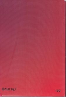 دفتر 100 برگ وزیری ته چسب طرح الوان میکرو (قرمز)