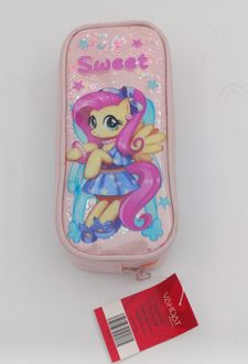 جامدادی تک‌زیپ یونیکورن پولکی وحدت (اس اف) - (گلبهی)