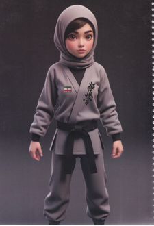 دفتر 50 برگ تک‌خط گلاسه بچه‌های ایران (هدهد) - تکواندو