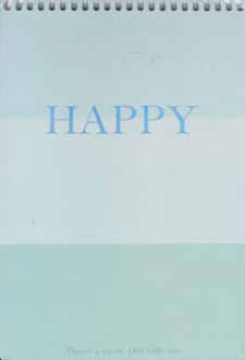 دفتر یادداشت سیم از بالا A5 سبز Happy Por note (لانگو)