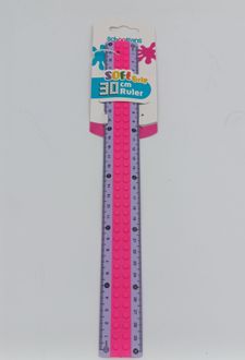 خط‌کش 30 سانت لگویی اسکول‌فنز - (بنفش صورتی)