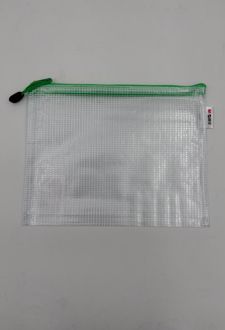 پوشه زیپ‌دار A5 سبز (MG)