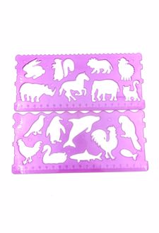 شابلون باغ‌وحش دوقلو ژله‌ای (صریر) - بنفش