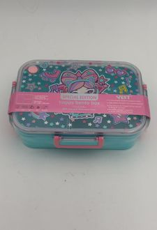 ظرف‌غذا تک طبقه 1200 میل مستطیل سه‌خانه فانتزی وست - (دختر)