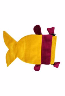 جامدادی طرح ماهی (روکو) - زرد، بنفش