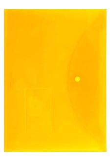 پوشه دکمه‌دار سایز A4 بیزنس (پاپکو) زرد