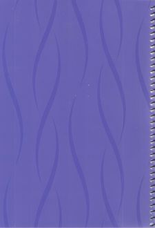 دفتر 50 برگ شطرنجی فنری طلقی (کیمیا) - بنفش