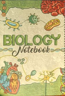 دفتر 150 برگ رحلی سیمی جلد‌سخت موضوعی (پودل) Biology