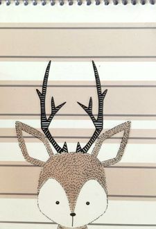 دفتریادداشت 80 برگ فنری (زانیس) - گوزن