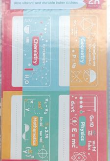 بلیستر 2 عدی لیبل‌ اسم ‌دانش‌آموز ساینس