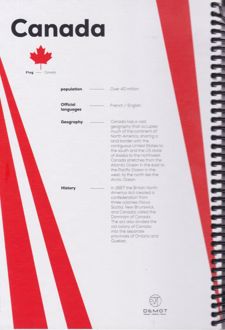 دفتر فنری 160 برگ طرح پرچم (دموت) - canada