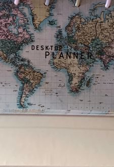 پلنر 80 برگ رومیزی دکمه‌ای سیمی 18*9.5 آبرنگ (نقشه زیتونی)